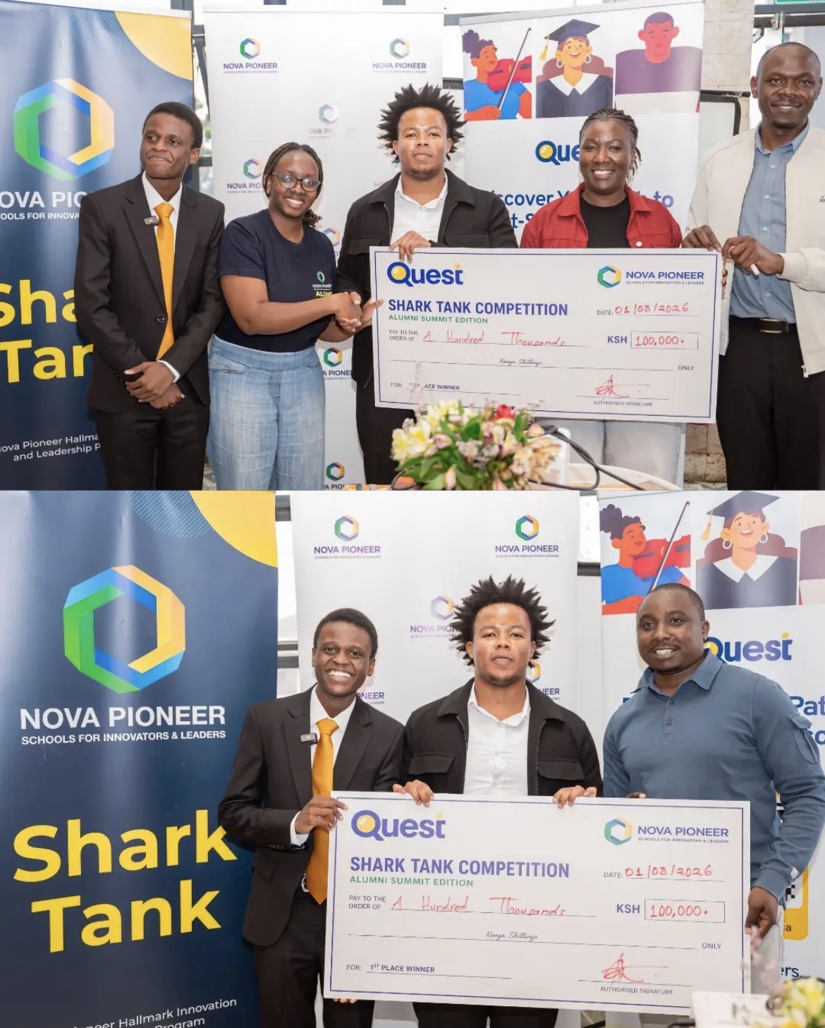 First place at the Nova Pioneer × Quest Shark Tank